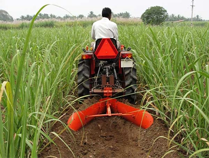 nandhi tractors - earthing-up-plough